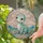 Glowing Translucent Tiffany Stained Glass Baby Sauropod Creature Intricate Patterns Stained Glass Suncatcher - 2