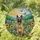 Belgian Malinois Dog Stained Glass Art, Wildflowers Sunflowers Mountains Butterflies Stained Glass Suncatcher - 1
