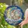 Sleeping Rabbit Golden Moon Tiffany Stained Glass Night Sky Jewel Tone Celestial Art Stained Glass Suncatcher - 2