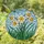 Daffodil Stained Glass Mosaic Art - Tiffany Style Blossoms & Sky Blue Green Mosaic Stained Glass Suncatcher - 1