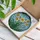 Daffodil Stained Glass Mosaic Art - Tiffany Style Blossoms & Sky Blue Green Mosaic Stained Glass Suncatcher - 3