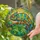 Tiffany Style Stained Glass Chameleon with Expressive Eye - Tropical Jungle Mosaic Art Stained Glass Suncatcher - 2