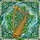 Golden Celtic Harp Filigree Emerald Clover Stained Glass Tiffany Mosaic Art Swirling Waves Stained Glass Suncatcher - 5