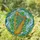 Golden Celtic Harp Filigree Emerald Clover Stained Glass Tiffany Mosaic Art Swirling Waves Stained Glass Suncatcher - 1