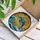Dolphin Leaping Ocean Waves Radiant Sun Mosaic Intricate Tiffany Style Jewel Tones Stained Glass Suncatcher - 3