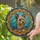 Yorkshire Terrier Stained Glass Portrait - Tiffany Style Dog Art Floral Mosaic Decor Stained Glass Suncatcher - 2