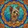 Yorkshire Terrier Stained Glass Portrait - Tiffany Style Dog Art Floral Mosaic Decor Stained Glass Suncatcher - 5