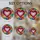 Stained Glass Heart Mosaic - Tiffany Style Jewel Tones Red Magenta Pink Lavender White Stained Glass Suncatcher - 4