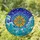Nautical Compass Rose Stained Glass Ocean Waves Art - Starry Night Sky Deep Ocean Decor Gift Stained Glass Suncatcher - 1