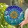 Nautical Compass Rose Stained Glass Ocean Waves Art - Starry Night Sky Deep Ocean Decor Gift Stained Glass Suncatcher - 2