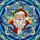 Jovial Santa Claus Stained Glass Red Hat Holly - Christmas Tiffany Style Holiday Gift Stained Glass Suncatcher - 5