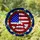 Stained Glass Mosaic Peace Sign American Flag - Highly Detailed Patriotic USA Home Art Stained Glass Suncatcher - 1