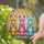 Three Easter Bunnies Stained Glass Mosaic Iridescent Spring Garden Easter Decor Gift Stained Glass Suncatcher - 2