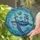 Tiffany Style Stained Glass Sea Turtle Ocean Coral Flowers Intricate Blue Water Patterns Stained Glass Suncatcher - 2