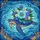 Tiffany Style Stained Glass Sea Turtle Ocean Coral Flowers Intricate Blue Water Patterns Stained Glass Suncatcher - 5