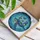 Tiffany Style Stained Glass Sea Turtle Ocean Coral Flowers Intricate Blue Water Patterns Stained Glass Suncatcher - 3
