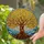 Tiffany Style Stained Glass Tree of Life Art Gnarled Roots & Vibrant Jewel Tones Stained Glass Suncatcher - 2