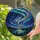 Majestic Glowing Aurora Borealis Starry Night Sky Lake Reflection Evergreen Trees Stained Glass Suncatcher - 2