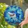 Playful Cartoon Shark Stained Glass Mosaic - Tiffany Style Ocean Jewel Tones Sea Life Art Stained Glass Suncatcher - 2