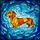 Intricate Stained Glass Dachshund Dog Art, Tiffany Style Mosaic Swirls - Pet Owner Gift Stained Glass Suncatcher - 5