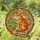 Tiffany Style Stained Glass Orange Tabby Cat with Plant & Books - Cat Lover Gift Stained Glass Suncatcher - 1