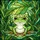 Green Frog Stained Glass Art with Water Droplets, Lush Foliage & Rippling Water Stained Glass Suncatcher - 5