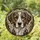 Detailed Dog Head Portrait Stained Glass - Tiffany Style Jewel Tones Stained Glass Suncatcher - 1