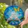 Two Doves Butterfly Blue White Flowers Gnarled Branch Tiffany Stained Glass Mosaic Art Stained Glass Suncatcher - 2