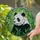 Serene Panda Bear Stained Glass Art - Lush Bamboo Forest Jewel Tone Intricate Design Stained Glass Suncatcher - 2
