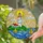 White Lighthouse Red Cap Green Island Sailboats Ocean Sun Stained Glass Jewel Tone Art Stained Glass Suncatcher - 2