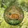 Sleeping Tabby Cat Leprechaun Hat Gold Coins Shamrocks Stained Glass - St. Patrick's Day Gift Stained Glass Suncatcher - 1