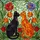 Tiffany Style Cats Nuzzle Stained Glass Botanical Flowers Jewel Tone Home Decor Gift Stained Glass Suncatcher - 5