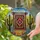 Southwestern Rug Tapestry Saguaro Cactus Desert Mosaic Glowing Tiffany Glass Art Stained Glass Suncatcher - 2