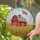 Red Barn American Flag Wheat Field Stained Glass Clouds - Farmhouse Country Decor Stained Glass Suncatcher - 2