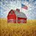 Red Barn American Flag Wheat Field Stained Glass Clouds - Farmhouse Country Decor Stained Glass Suncatcher - 5