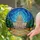 United States Capitol Building Glowing Tiffany Stained Glass Mosaic Pathway Sky Stained Glass Suncatcher - 2