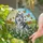 Gray White Husky Dog Stained Glass Art Meadow Butterflies Wildflowers Tiffany Style Stained Glass Suncatcher - 2