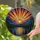Setting Sun Mountain Lake Forest Tiffany Stained Glass Jewel Tones Colorful Art Piece Stained Glass Suncatcher - 2