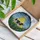 Holstein Cow UFO Beam Light Stained Glass Pastoral Scene - Farm Alien Countryside Decor Stained Glass Suncatcher - 3