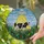 Holstein Cow UFO Beam Light Stained Glass Pastoral Scene - Farm Alien Countryside Decor Stained Glass Suncatcher - 2