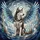 Majestic Winged Husky Dog Stained Glass Tiffany Style Jewel Tone Cloud Mosaic Decor Stained Glass Suncatcher - 5