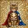 Majestic Tabby Cat Superhero Cape Stained Glass Tiffany Style Jewel Tone Mosaic Stained Glass Suncatcher - 5