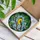 Vibrant Goldfinch Bird Tiffany Stained Glass - Intricate Nature Foliage & Pink Blooms Art Stained Glass Suncatcher - 3