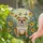 English Bulldog, Butterflies, Lush Floral Meadow – Intricate Stained Glass Art Stained Glass Suncatcher - 2