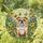 English Bulldog, Butterflies, Lush Floral Meadow – Intricate Stained Glass Art Stained Glass Suncatcher - 1