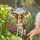 Brittany Spaniel Stained Glass Butterflies Daisies Lavender Meadow Dog Lover Gift Stained Glass Suncatcher - 2