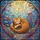 Orange Mer-cat Sleeping Underwater Reef Stained Glass - Glowing Jewel Tones Design Stained Glass Suncatcher - 5