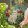 Persian Cat Stained Glass Garden Flowers Art - Intricate Botanical Jewel Tones Decor Stained Glass Suncatcher - 2