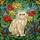Persian Cat Stained Glass Garden Flowers Art - Intricate Botanical Jewel Tones Decor Stained Glass Suncatcher - 5