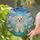Bichon Frise Puppy Coca Tiffany Stained Glass Wildflower Butterfly Mosaic Sky Art Stained Glass Suncatcher - 2